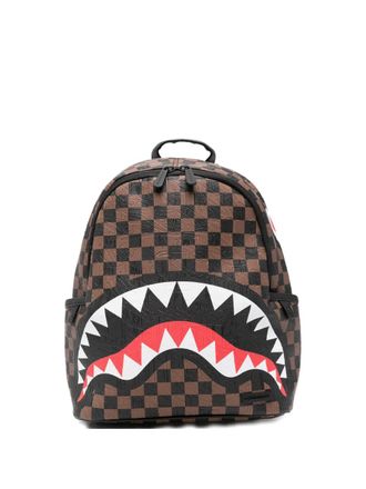 Sprayground chec-pattern backpack - Brown
