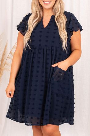 Azura Exchange Plus Size Gestructureerde Jurk