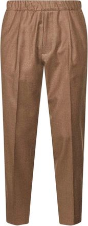 D4.0 Pantaloni con vita elasticizzata - Marrone