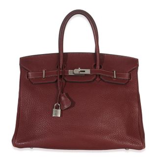 Herm&egrave;s Herm&egrave;s Rouge H Fjord Birkin 35 PHW