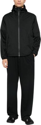 Emporio Armani Black Textured Hood Jacket