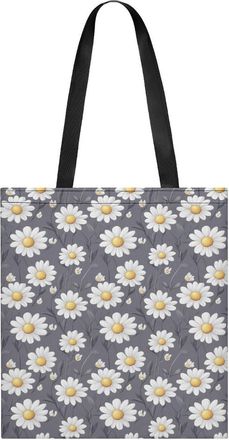 Generic Daisy Prints Tote Bag for Women Men Shoulder Bags Purses Pouch Handbags