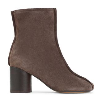 Maison Margiela Enkellaarsjes - Dames - Schoenen - Bruin - Maat: 40 EU Zijde