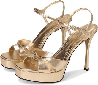 Schutz Maxine Womens Sandals Platina : 8.5 M, Leather