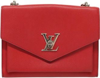 Louis Vuitton Mylockme Handbag Leather Red Leather Bag (Pre-Owned)
