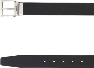 Prada Mens Black Leather Reversible Belt Nerocaffe Calfleather Cinture Nerocaffe