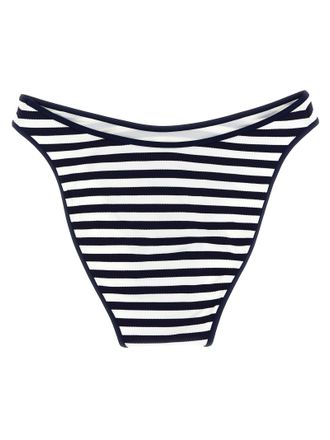 Polo Ralph Lauren Striped Piqu&eacute; Bikini Bottoms - Navy