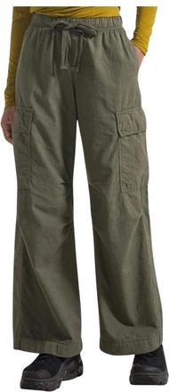 Deha D32345 Wijde Broek - Dames - Wijde Broeken - Groen - L - Katoen - Broeken