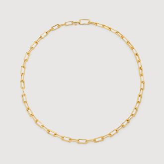 Monica Vinader Gold Alta Mini Chain Necklace