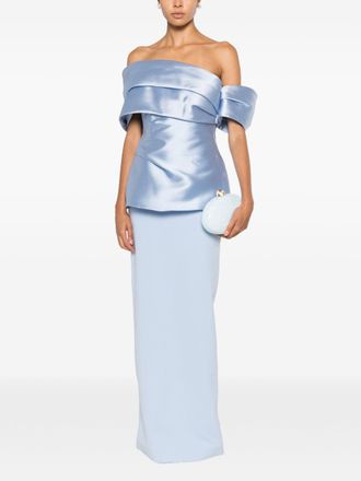 Solace London Lucine Dress - Light Blue