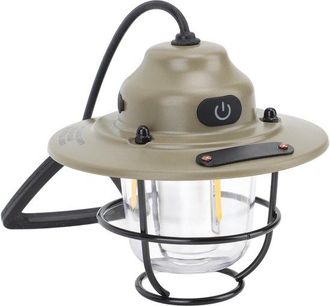 OEM L&aacute;mpara De Camping Retro Con Forma De Pi&ntilde;a, Regulable Sin Escalonamientos, Impermeable, Recargable, Abs (verde)