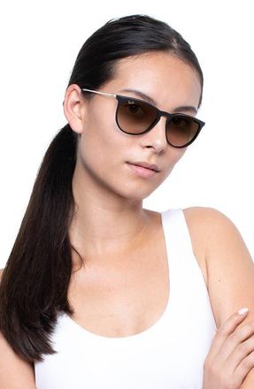 Ray-Ban Erika 54mm Gradient Round Sunglasses in Trsprnt Br at Nordstrom