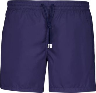 Fedeli Beachwear, male, Blue, 3XL, Midnight Blue Swim Shorts Madeira Collection