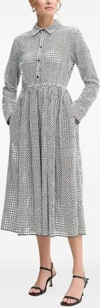 Liviana Conti Chemisier con motivo geometrico - Bianco