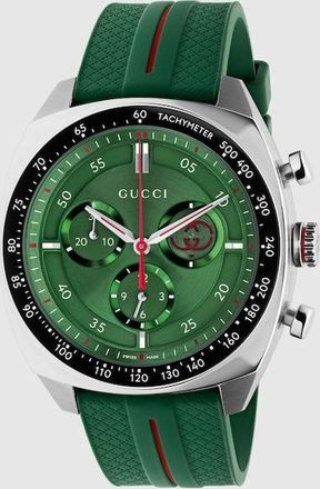 Gucci Interlocking Watch, 41mm, Green, Steel
