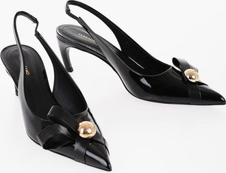 Ferragamo Patent Leather BRILDA Slingback Pumps with Point Toe 5,5cm Salvatore Ferragamo