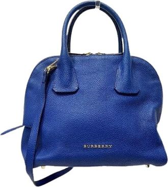 Burberry Pre-owned Handbags, female, Blue, Size: ONE SIZE Pre-owned Vintage Handbag