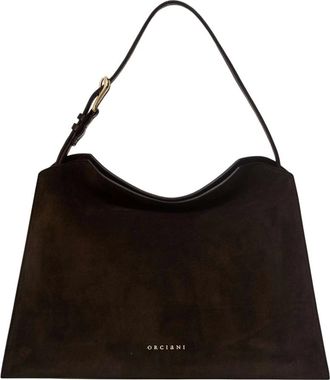 Orciani Trinity Medium Bag - Dames - Tassen - Bruin - Maat: ONE Size Zijde