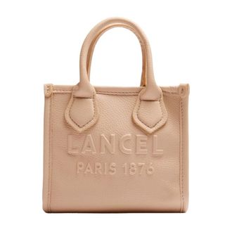 Lancel Cabas / Shopping Jour - Dames - Handtassen - Beige - ONE Size - Leer - Tassen