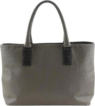 Bottega Veneta Pre-owned Marco Polo PVC Tote Bag - Dames - Vintage Shopper - Grijs - ONE Size - Vintage
