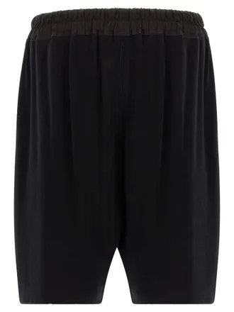 Rick Owens Low-Crotch Cotton Bermuda Shorts - Black