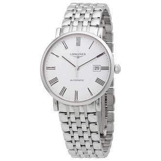 Longines Elegant Automatic White Dial Mens Watch L4.910.4.11.6