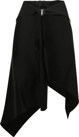Givenchy Asymmetrische Rok - Dames - Midirokken - Zwart - W34 - Rokken
