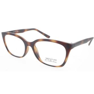 Signature Ladies Black Rectangular Eyeglass Frames S7005MatteTort54