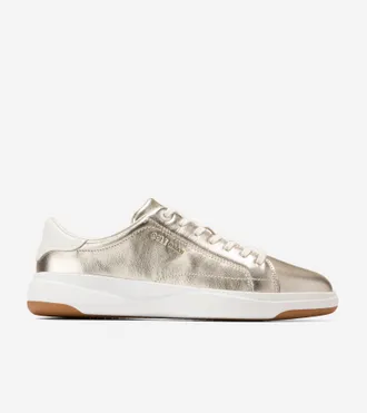 Cole Haan Womens GrandPr&oslash; Tennis 2.0 Sneakers - Gold Size 10.5