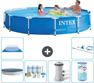 Intex Piscina Con Estructura Redonda - 366x76 Cm - 7-piezas S31550