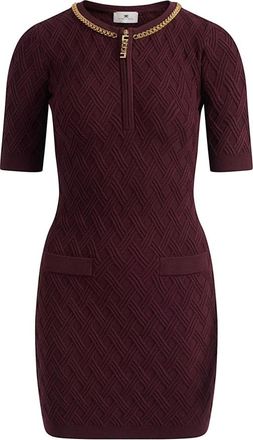 Elisabetta Franchi Abito in maglia - - Dresses - Donna - Rosso - M