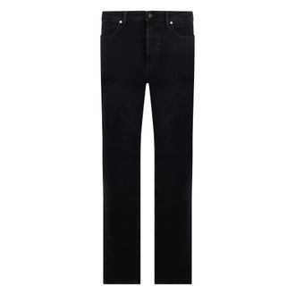 Stone Island Straight Jeans, male, Blue, Size: W30 Slim-fit Five-pocket Jeans with Rinsed Finish