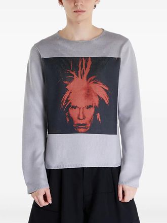 Comme Des Garçons graphic-print sweatshirt - Grey