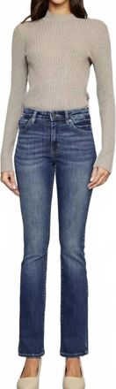 Kancan High Rise Skinny Bootcut Jeans In Medium Stone Wash