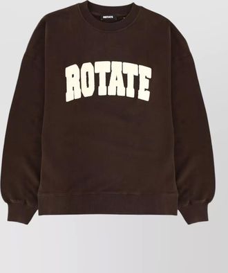 Rotate knitwear with ribbed cuffs and hem