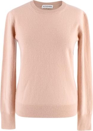 Altuzarra beige cashmere braided trim jumper Size XS