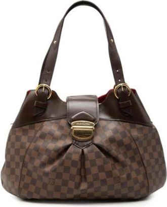 Louis Vuitton Pre-owned Vintage Shoulder Bag - Dames - Vintage Schoudertas - Bruin - ONE Size - Leer - Vintage