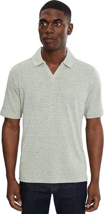 Johnston & Murphy Sedona V-neck Polo Mens Clothing Sage Basketweave : 2XL, Cotton/Polyester