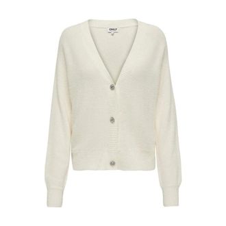 Only Cardigans, female, Beige, Size: L Stylish Knitted Cardigan