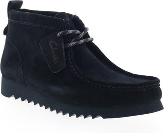 Clarks Mens Wallabee 2 Future Oxford Boot, Black Suede, 10 UK
