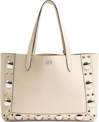 Valentino Garavani Borsa tote Nellcôte media - Toni neutri