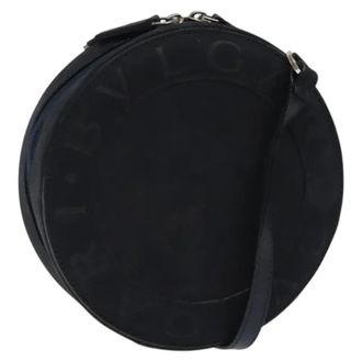 Bulgari Pre-owned Suede shoulder-bags - Dames - Vintage Schoudertas - Blauw - ONE Size - Su&egrave;de - Vintage