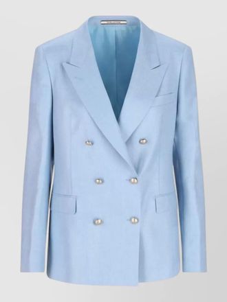 Tagliatore silk blend double-breasted blazer