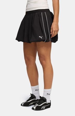 Puma T7 Bubble Hem Skirt in Puma Black at Nordstrom, Size X-Large