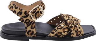 Laura Bellariva Berkshire Sandal - Dames - Sandalen - Bruin - 40 EU - Schoenen
