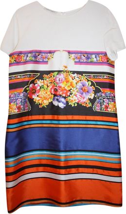 Alberta Ferretti Printed Silk Blend Dress Size M