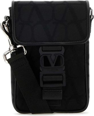 Valentino Garavani Toile Iconographe Telefoonhoesje - Heren - Schoudertassen - Zwart - ONE Size - Tassen