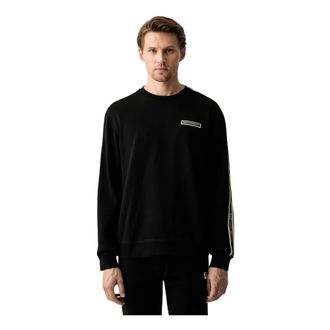 Emporio Armani Emporio Armani Ea7, Hoodies & sweatvesten, Heren, Zwart, L, Crew Sweatshirt