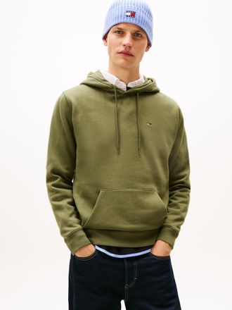 Tommy Jeans TJM REG S FLAG HOODIE, mit bestickten Markenlogo auf Brusth&ouml;he