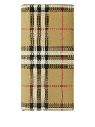 Burberry Geruite portemonnee - Beige